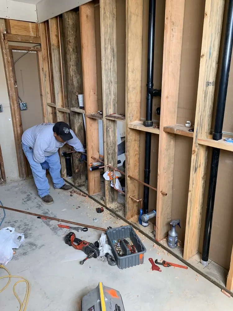 Commercial rough-in plumbing for Trenchless Sewer Repair in Oakton